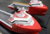 customized model of Platform Supply Vessel of type STX PSV 09 CD & Multipurpose Supply Vessel of type UT 755L